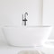 Kibi Circular Floor Mount Tub Filler With Hand Shower - Matte Black KTF301MB - alternate 2